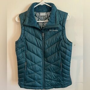 Columbia Dark Teal Quilted Vest heavenly II